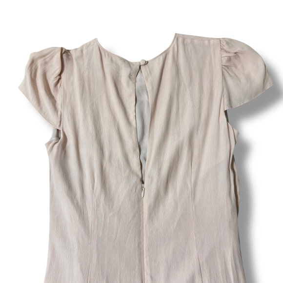 Free People Awaylee Pink Rose Gathered Button Front Maxi Dress Size Large - Picture 7 of 11